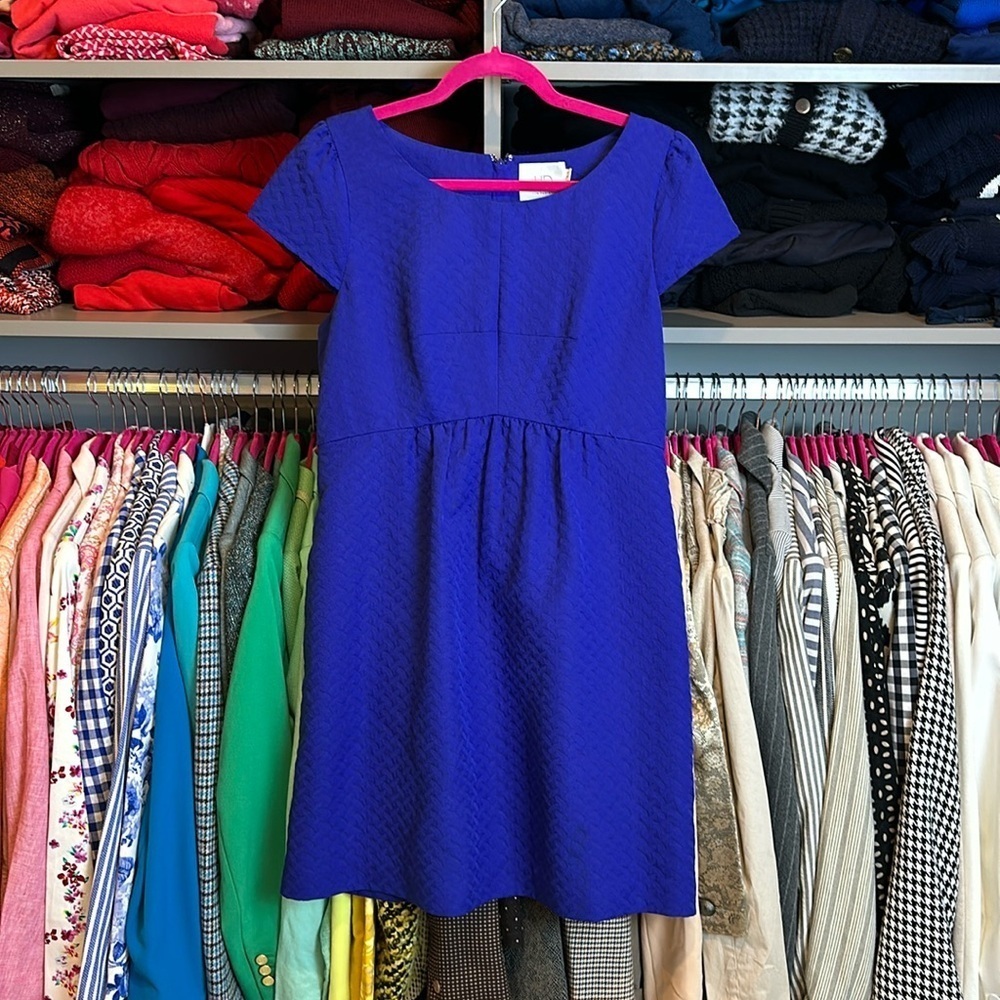 H.D. In Paris blue cap sleeve dress size 14